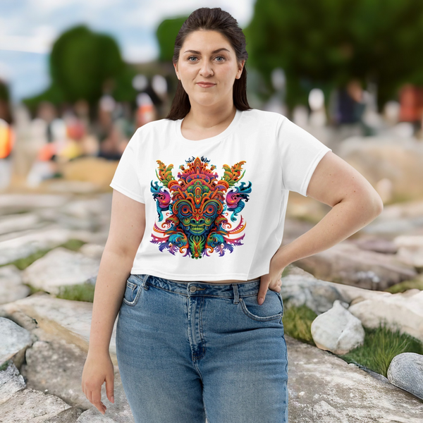 Magic Mushrooms Cropped T-Shirt